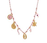 Qsvbeeqj Collier tressé en acier inoxydable avec pendentif en corde réglable pour une utilisation quotidienne, taille unique, comme décrit, Comme décrit