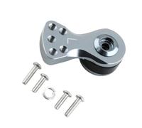 Qsvbeeqj Commande à distance usinée Servo Guidon en métal pour l'escalade de voiture Alliage d'aluminium Cornes de servo 25T Mise à niveau Accessoires de servo