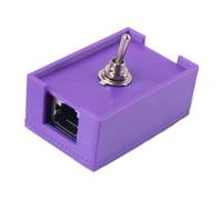 Qsvbeeqj Commutateur de câble réseau RJ45 Cat5/Cat6 Changement de protection Twisteds Commande par paire Pas besoin d'électricité nécessaire pour le contrôle du câble de réseau en plastique