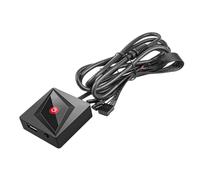 Qsvbeeqj Commutateurs d'alimentation pour ordinateur avec USB 2.0 Expansion PC Bouton d'alimentation PC externe Commutateur de réinitialisation de l'alimentation de bureau efficace
