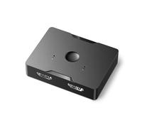 Qsvbeeqj Convertisseur vidéo 4K 2 en 1 Out 4K @ 60 Hz 2K @ 120 Hz 1080p @ 120 Hz Bidirectionnel Commutateur bidirectionnel à deux voies pour ordinateurs portables HDTV projecteurs HDTV Switch