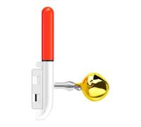 Qsvbeeqj Coppers Bells Alarme de pêche avec capteurs de détection de morsure, étanche, alarme de pêche pour bâton de nuit, double clip, avertissements de morsure, alarmes