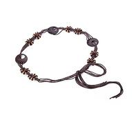 Qsvbeeqj Corde à la taille tressée à la main pour les femmes robe de femmes ceinture de taille perlée Décors Mode Corde féminine Ceinture tressée colorée pour femmes Manteau mince Robe, B, Taille