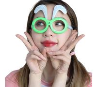 Qsvbeeqj costume lunettes de Pâques cadre Pâques fête accessoires photo lunettes de simulation drôle lunettes de fête cosplay lunettes pour adultes
