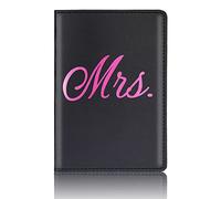 Qsvbeeqj Couverture en cuir synthétique pour lune de miel, porte-cartes pour femmes et hommes, voyage, pour les amoureux de la mode, les couples, les mariages, les voyages pour les femmes, Rose Rouge