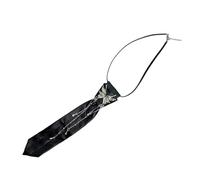 Qsvbeeqj Cravate esthétique papillon glands collier sans cravate texture PU parfait pour une combinaison facile avec différentes tenues