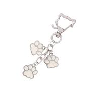 Qsvbeeqj Décoration amusante et unique chat Paw Bag pour les amateurs de chats Sac en métal léger pratique Porte-clés Idéal pour les clés ou les cadeaux Pendentif empreinte de pied