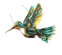 Qsvbeeqj Décoration artistique en acrylique bluebird attrape-soleil - Cristal - Œuvre d'art suspendue - Pour jardins d'enfants - Manteau naturel - Double face - Ornement de jardin acrylique