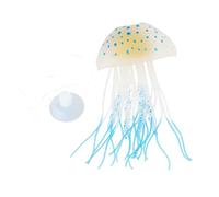 Qsvbeeqj Décoration de poissons d'aquarium méduse lumineuse pour réservoir 5 x 14 cm artificielle fluorescente méduses mobiles décoration aquarium aquarium aménagement paysager simulation