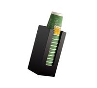 Qsvbeeqj Distributeur de gobelets fonctionnels en acrylique - Construction robuste optimisée pour les espaces compacts et récupération rapide des gobelets jetables
