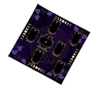 Qsvbeeqj Divinations Cartes Cartes Tissu Tapisserie Carte de lecture Tarots Nappe Astrologys Sorcellerie