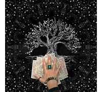 Qsvbeeqj Divinations Cartes Nappe Tapisserie Arbres La Carte de Tarot Nappe Astrologie Tarot Sorcellerie Deck Tissu Autel Carte
