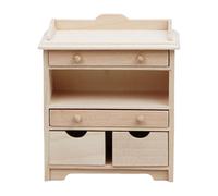 Qsvbeeqj Dollhouses Armoire d'affichage Échelle 1:12 Non Peinte Accessoires de Maison de Poupée Européenne Décors Européens Artisanat Projet Non Peint Dollhouses Meubles