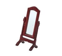 Qsvbeeqj Dollhouses Chambre Dressing Verre 1/12 Sol Verre Meubles Miniatures pour Scène Créative Affichage Décoration Miroir de Poupée