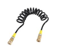 Qsvbeeqj Double femelle à raccord rapide pour tuyau à ressort pneumatique Pompes de remplissage d'air Longue spirale Tubes Structure amovible Pompe de remplissage d'air pneumatique