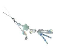 Qsvbeeqj Dragonne de téléphone en forme de méduse faite à la main en résine robuste - Accessoire de mode portable pour sacs et portefeuilles - Style fille