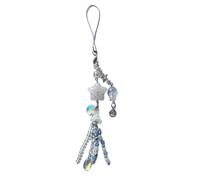 Qsvbeeqj Dragonne de téléphone en forme de méduse faite à la main en résine robuste - Accessoire de mode portable pour sacs et portefeuilles - Style fille