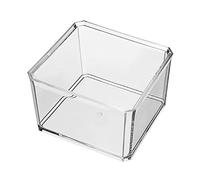 Qsvbeeqj Écouvillon en coton transparent/balle/porte-rondelle Qtip Apothicaire Pot Conteneurs Distributeur d'irrigateurs pour le comptoir de salle de bain Tampons de coton Boîte de rangement pour les