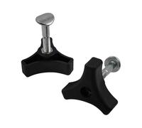 Qsvbeeqj Écrou de vis antidérapant pour tondeuse à gazon avec fermeture triangulaire en plastique résistant aux intempéries Remplacement des outils de jardinage antidérapants