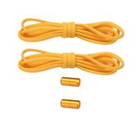 Qsvbeeqj Élasticité : ne pas nouer les lacets pour porter facilement des baskets avec des boucles en métal pour les étudiants et les professionnels, jaune, Taille unique