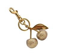 Qsvbeeqj Élégant alliage rigide Charmant pendentif cerises Porte-clés Accessoire de mode pour filles élégantes femmes