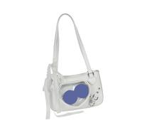 Qsvbeeqj Élégant sac de voyage en dentelle japonaise mignon et cool pour fille avec petits sacs à bandoulière pour une utilisation quotidienne et des réunions Sac de plongée tendance unique, Blanc.