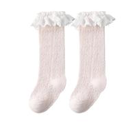 Qsvbeeqj Enfants Dentelles Chaussettes Minces Belles Chaussettes de Bain Respirantes Creuses Princesse Filles Bas pour Quotidien Non Slip Chaussettes pour nourrissons, c, S