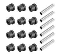 Qsvbeeqj Ensemble de bagues de suspension arrière en caoutchouc de type lourd pour chariot de golf avec 6 manchons et 12 bagues de rechange