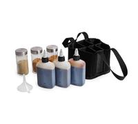 Qsvbeeqj Ensemble de bouteilles à condiments pour condiments - Bouteilles d'assaisonnement en plein air pour camping, pique-nique, pêche, barbecue, assaisonnement de camping