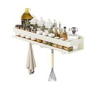 Qsvbeeqj Étagère de cuisine murale à installation facile avec instructions détaillées en acier au carbone résistant à la rouille pour l'organisation de la maison Étagère murale à installation facile