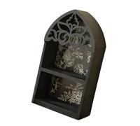 Qsvbeeqj Étagère murale élégante à plusieurs couches avec motif gravé précis pour la décoration de la maison