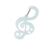 Qsvbeeqj Étoile en acrylique en forme de note de note mousqueton porte-carte porte-clés portable porte-clés porte-clés porte-clés porte-clés sac à dos pendentif cadeaux en forme de note acrylique