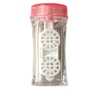 Qsvbeeqj Étui à lentilles de contact, résistant à la poussière, étui de beauté portable pour la maison et l'extérieur, Rouge