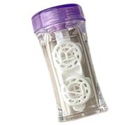 Qsvbeeqj Étui à lentilles de contact, résistant à la poussière, étui de beauté portable pour la maison et l'extérieur, violet