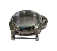 Qsvbeeqj Étui de montre en acier inoxydable de 44 mm avec étui de rangement idéal pour les mouvements de montre, projet d'entretien, étui pour montres mécaniques, Polishing