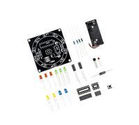 Qsvbeeqj Exercice de soudure interactif avec roue de roulette LED et simulateur pour débutants Kit électronique