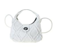 Qsvbeeqj Femmes à la mode Denims Toile Sac À Bandoulière À La Mode Femmes Sac De Couleur Solide Denims Toile Rétro Messenger Pouch Couleur Unie, beige, Taille unique