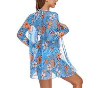 Qsvbeeqj Femmes Up Plage Up Femmes Maillot de bain Jupe portefeuille Floral Cardigan Maillots de bain Up