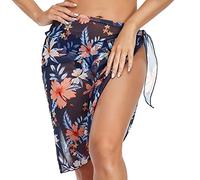Qsvbeeqj Femmes Up Plage Up Femmes Maillot de bain Jupe portefeuille Floral Cardigan Maillots de bain Up