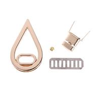 Qsvbeeqj Fermeture en forme de goutte d'eau - Serrure Twist Locks - Sac à main en cuir - Sac à main - Sac à main - Sac à main - Sac à main - Carré