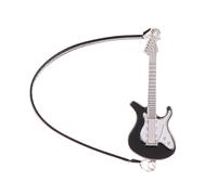 Qsvbeeqj Figurine de guitare Modèle Instrument de musique réaliste Dollhouses Faire Que Filles Cadeau Vintage Instrument Salle de Musique Jouet Guitare Miniature Réaliste