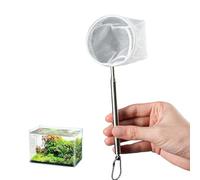 Qsvbeeqj Filet de protection extensible pour aquarium - Avec poignée antidérapante - Résistant à la corrosion - Pour nettoyer le réservoir de poissons