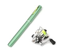 Qsvbeeqj Forme de stylo Rod Reel Combo Ensembles Télescope Stylo de poche Portable Canne à pêche pour la pêche en mer Plein air