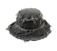 Qsvbeeqj Franed Trim Vacances Printemps-Pince Seau pour Adultes Visage Adolescent Protégé Pêche en Plein Air pour Homme Avec Corde d'Ajustement Femmes Protection Soleil, Noir gris., taille unique
