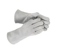 Qsvbeeqj Gants de soudage en cuir résistants aux flammes et respirants, gants de travail protecteurs des mains contre le soudeur et la coupe, pour homme et femme, protection unisexe
