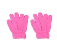 Qsvbeeqj Gants d'hiver chauds et extensibles - Couleur unie - Unisexe - Doigts complets - Légers - Pour garçons et filles - Unisexe, J, One Size