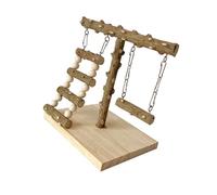 Qsvbeeqj Grattoir à poncer pour perroquets, balançoire, support pour oiseaux, jouet de table, échelle, jouet, accessoire de bar