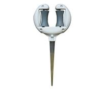 Qsvbeeqj Guide de tuyau d'arrosage avec pointes en métal inoxydable - Support de positionnement - Rouleau - Outil d'arrosage de jardin