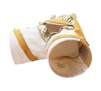 Qsvbeeqj Hanges Petit jouet tunnel pour hamster brillant au sucre furet hérisson Respirant Imperméable Tissu respectueux des chanvres Accessoires pour animaux de compagnie