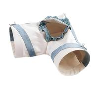 Qsvbeeqj Hanges Petit jouet tunnel pour hamster brillant au sucre furet hérisson Respirant Imperméable Tissu respectueux des chanvres Accessoires pour animaux de compagnie